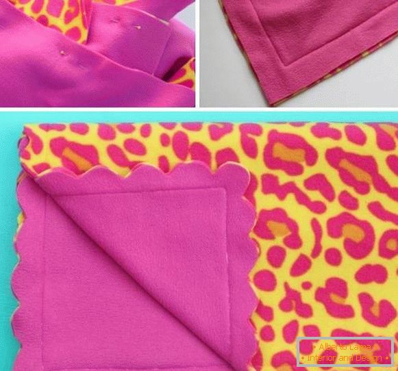 Step-by-step photos, how to make a blanket yourself