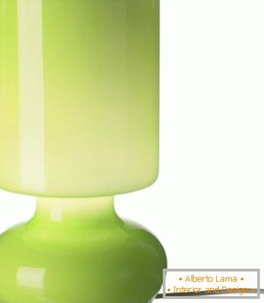 Light green table lamp