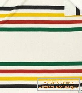 Quilt in multi-colored stripes