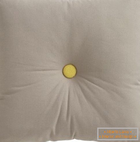 Fluffy gray pillow
