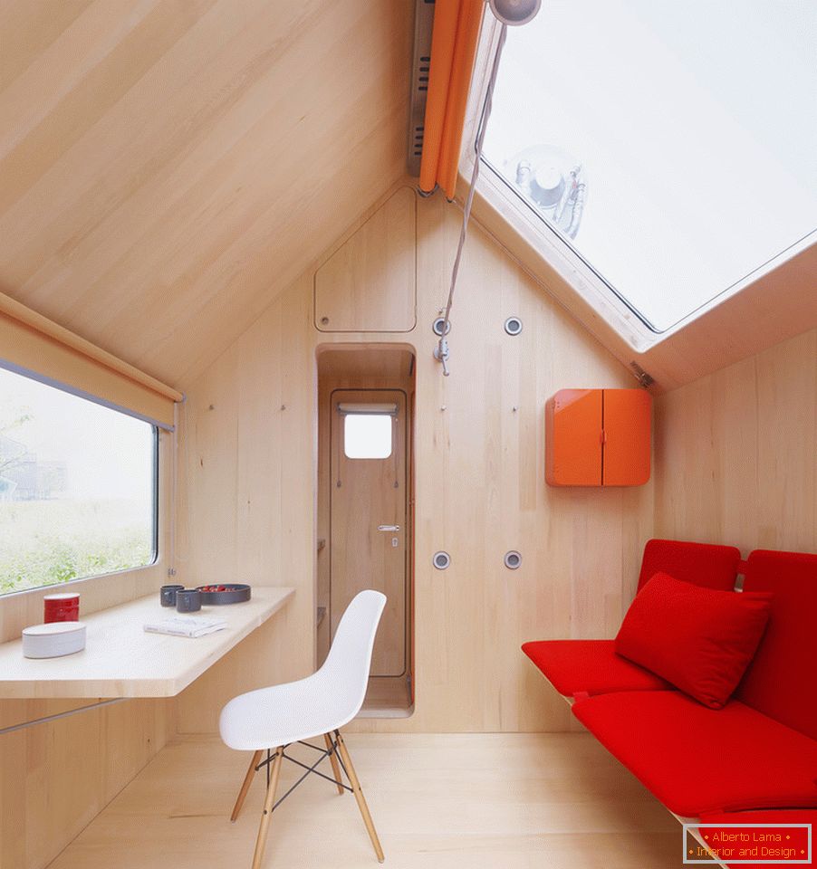Interior of a micro-house in Germany
