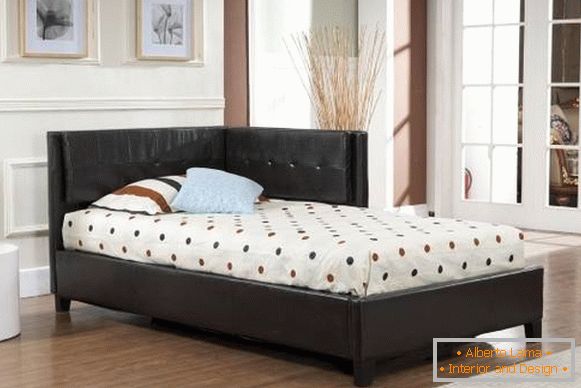 Corner furniture - bed with corner headboard