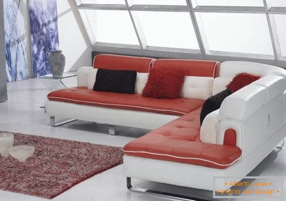 Modular soft corner sofa in a modern style
