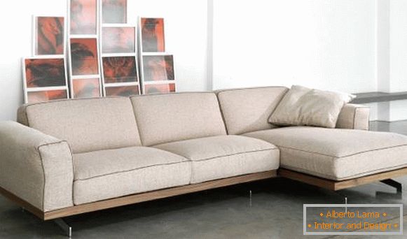 Small corner sofa - photo of a stylish sofa