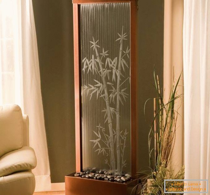 Interior decoration with water elements