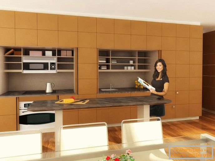 Design interior kitchens Stealth Kitchen by Resource Furniture