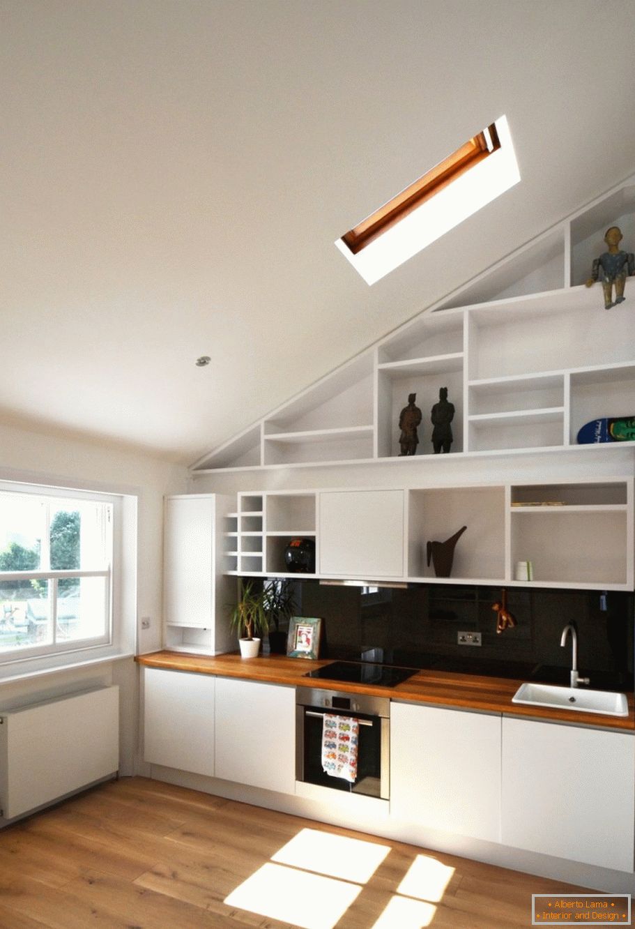 Kitchen on the attic