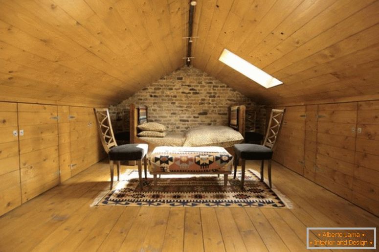 Small bedroom in the attic