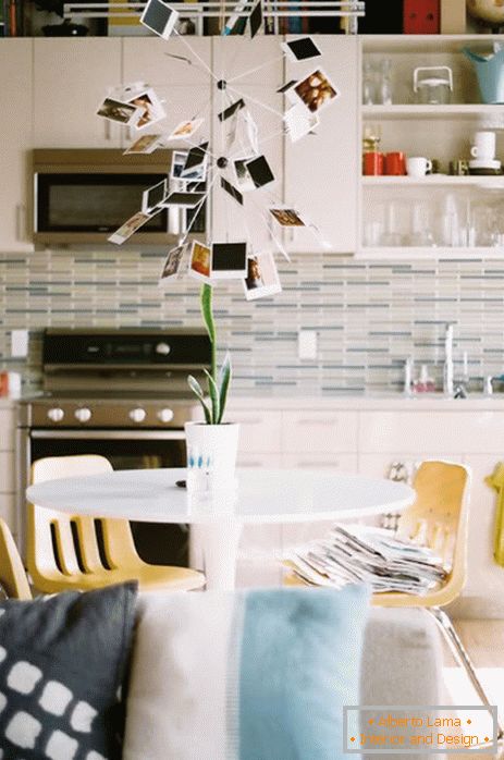 Vintage chairs in the dining room