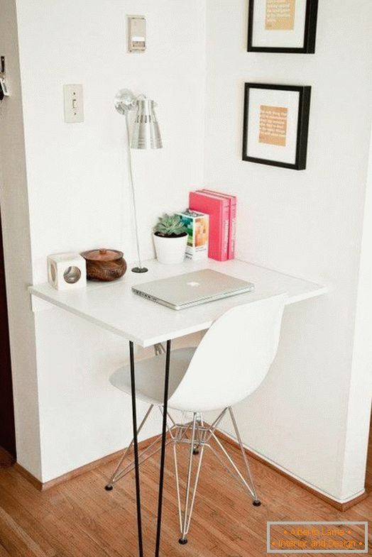 Desk in the corner