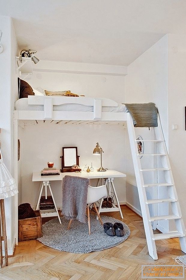 Apartment of 29 square meters with high ceilings in Gothenburg