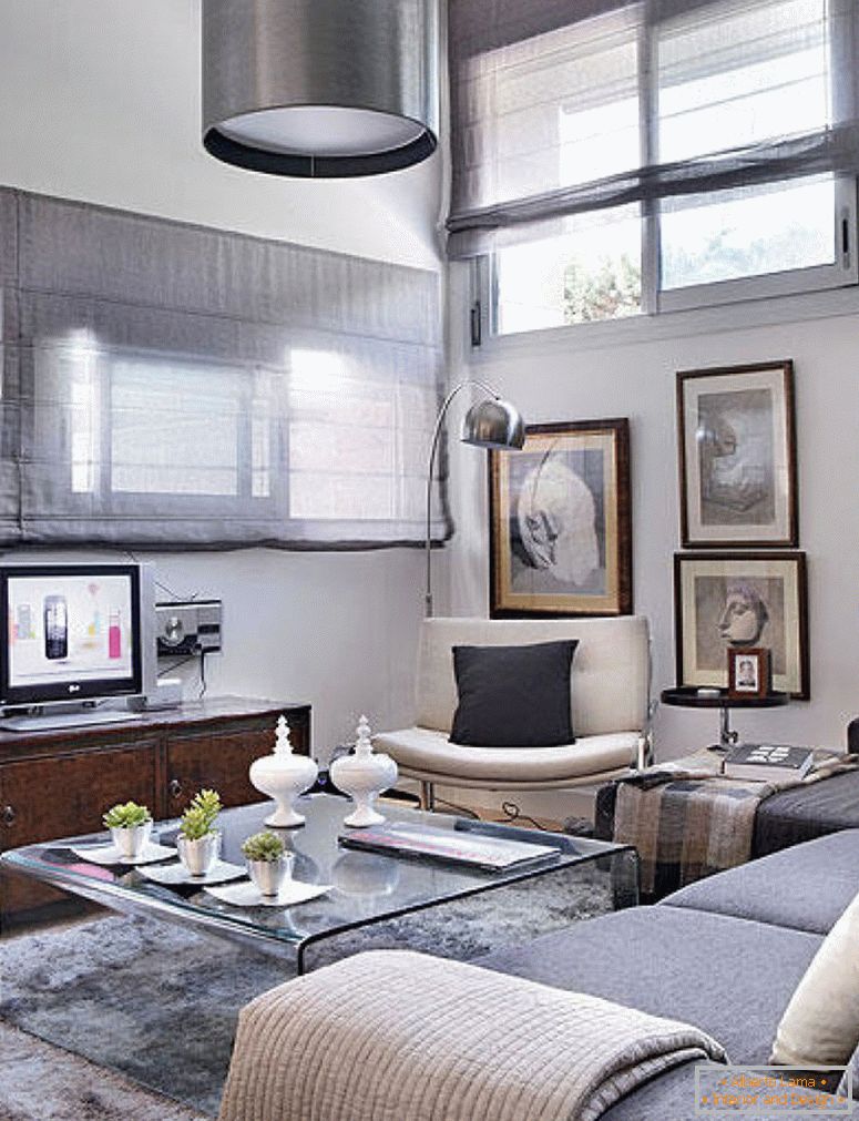 Interior design of studio apartment