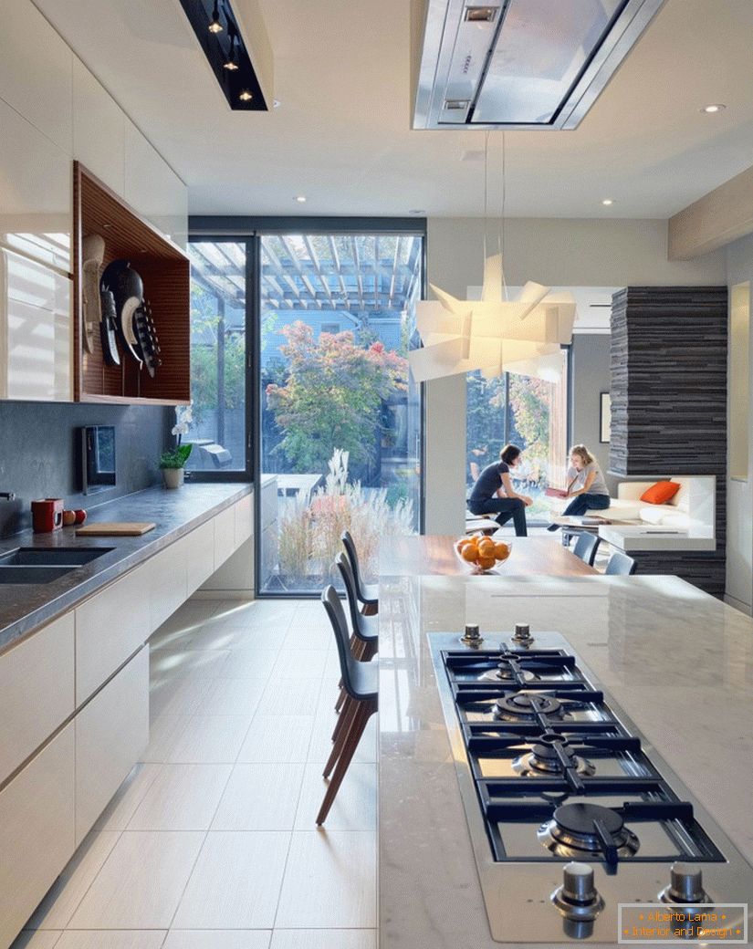 Kitchen Through House in Canada