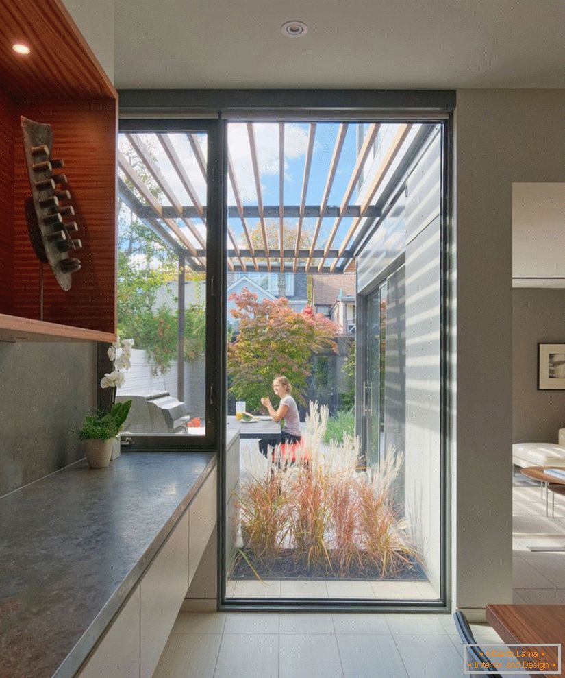 Patio Through House in Canada