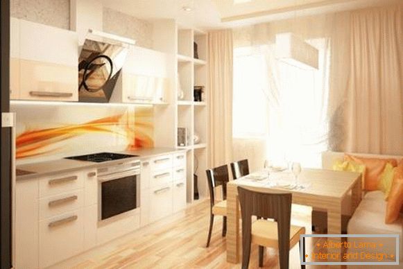 Corner dining areas for the kitchen - photos in a modern style