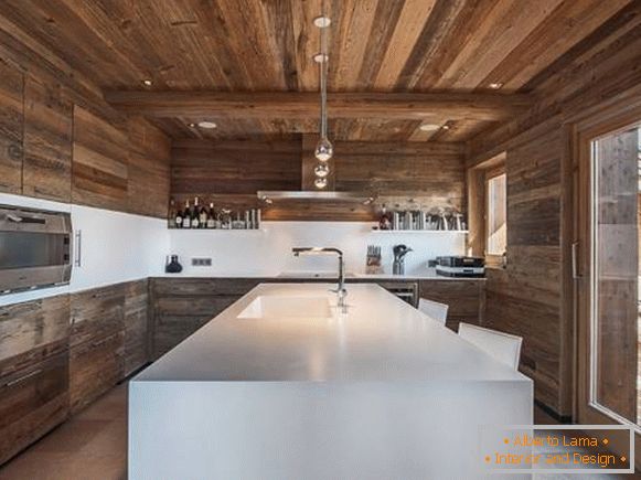 design kitchen-in-style chalet