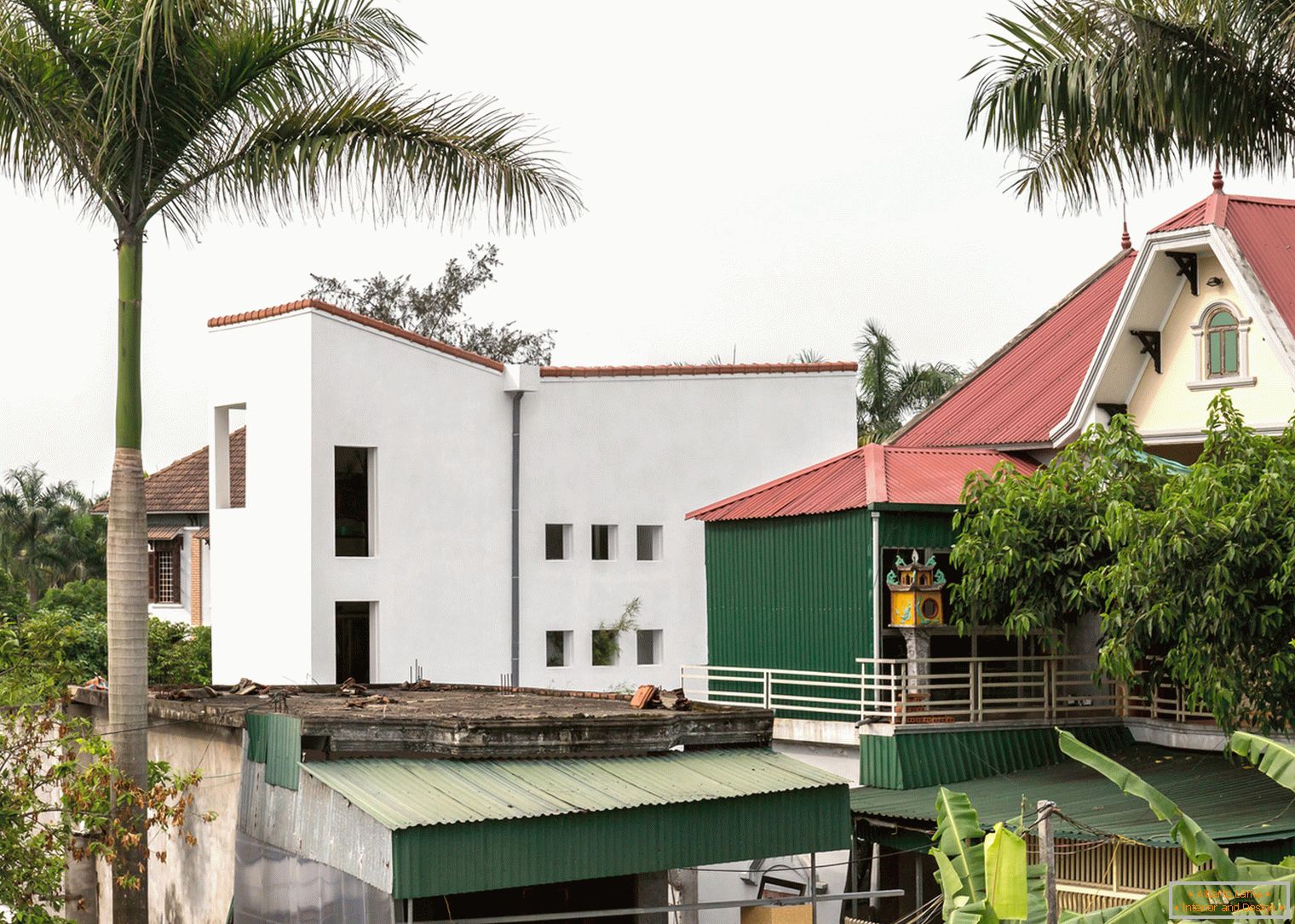 A narrow concrete house in Vietnam