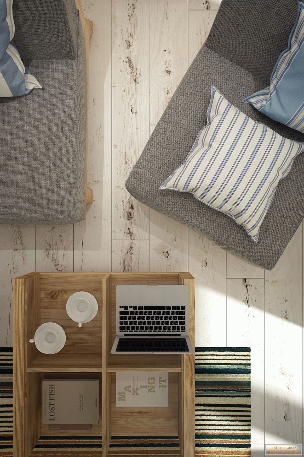 Design of a small studio apartment in Scandinavian style - фото 3