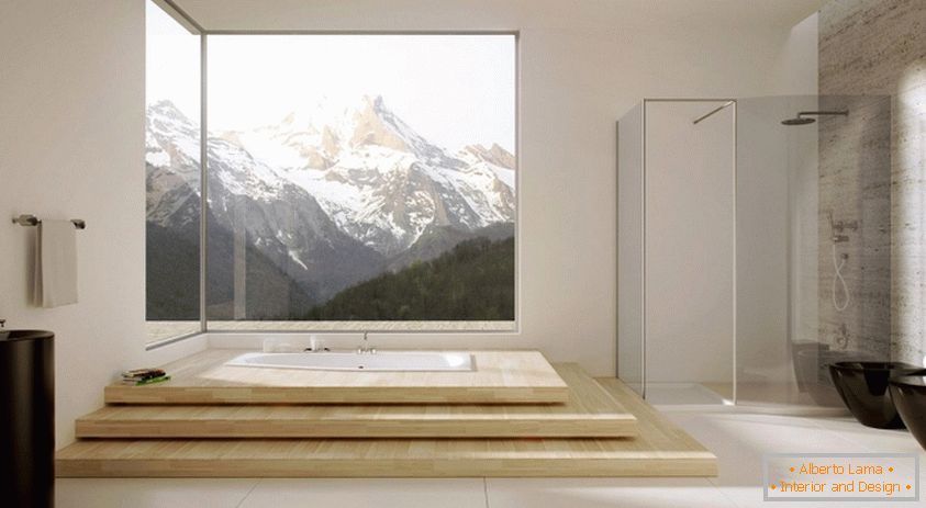Bathroom in minimalist style