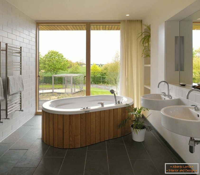 Design of a bathroom for a summer residence
