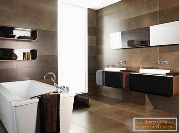beautiful design of bathrooms in private houses, photo 15