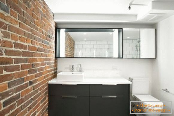 Modern bathroom furniture in the loft style