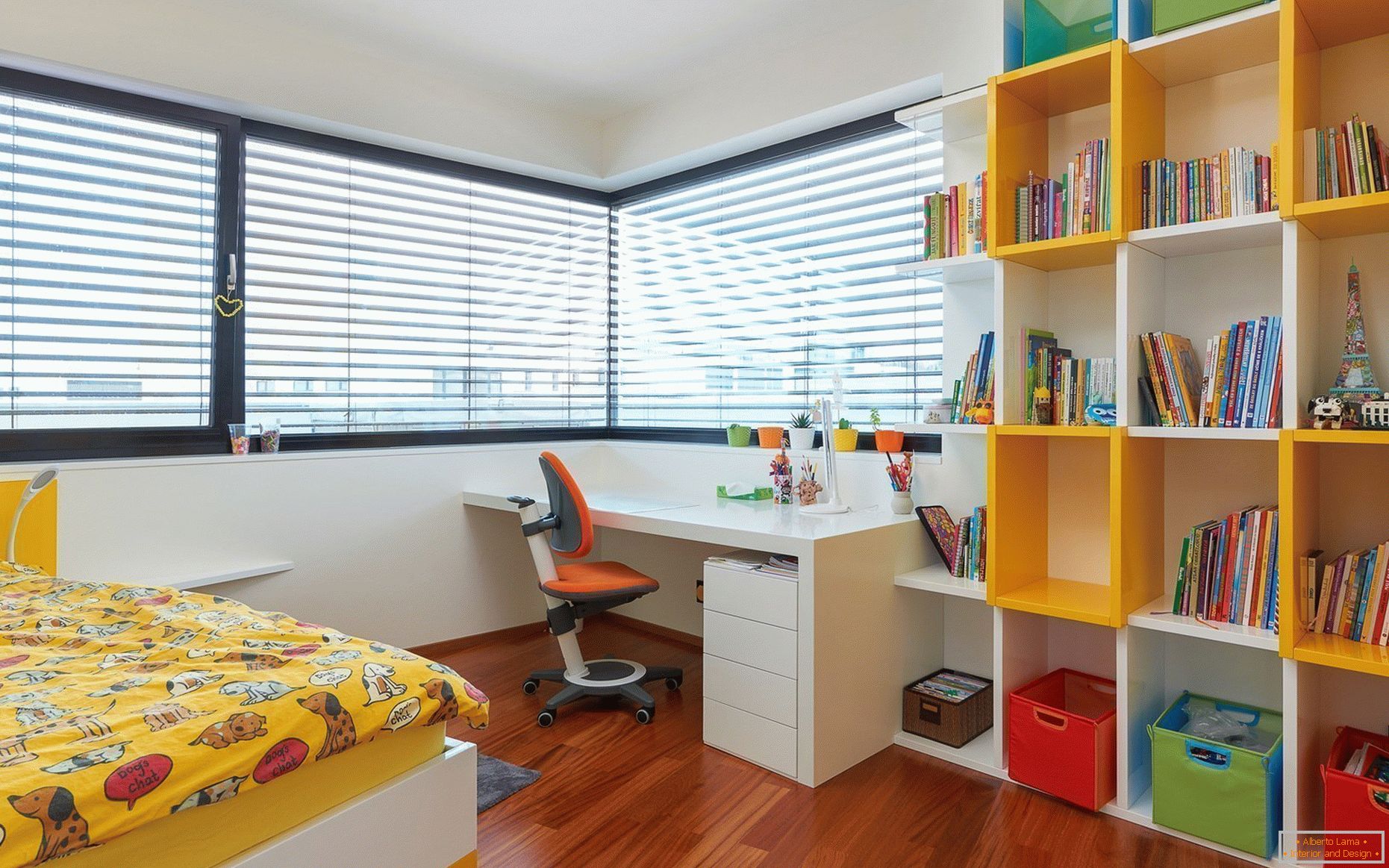 Large window in the nursery