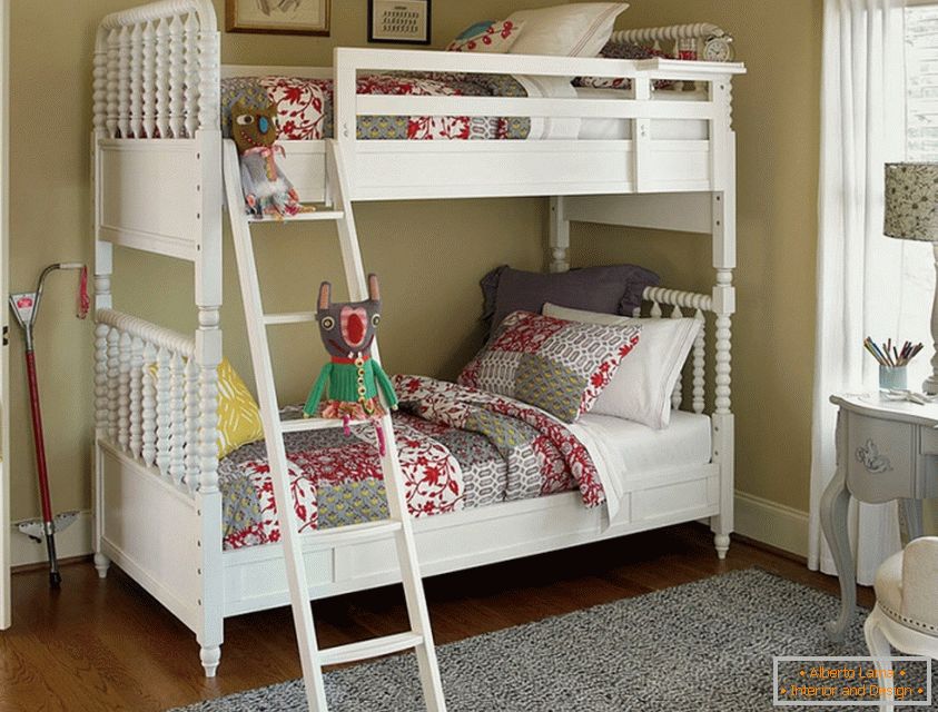 Bunk beds and style of interior