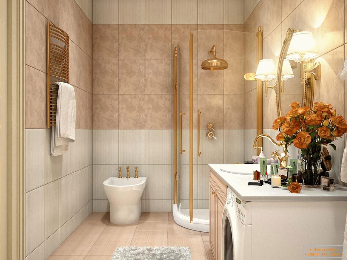 Bathroom in a classic style
