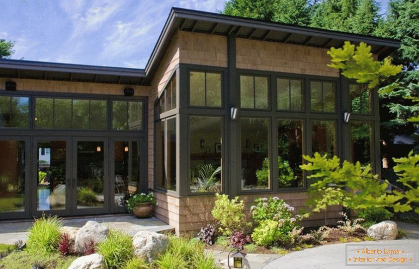 The patio of the cottage