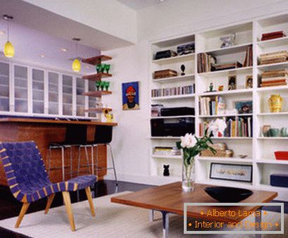 Kitchen in the living room