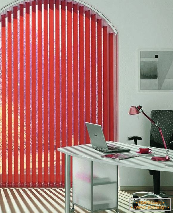 vertical blinds photo on windows of non-standard shape, photo 5
