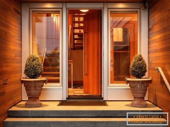 wooden entrance doors with double-glazed windows, photo 16