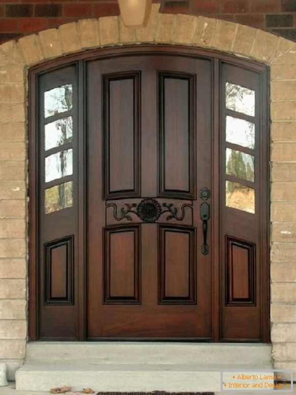 wooden entrance doors from solid wood, photo 2