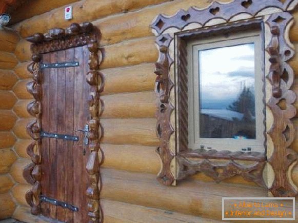 wooden entrance doors to the bathhouse, photo 29