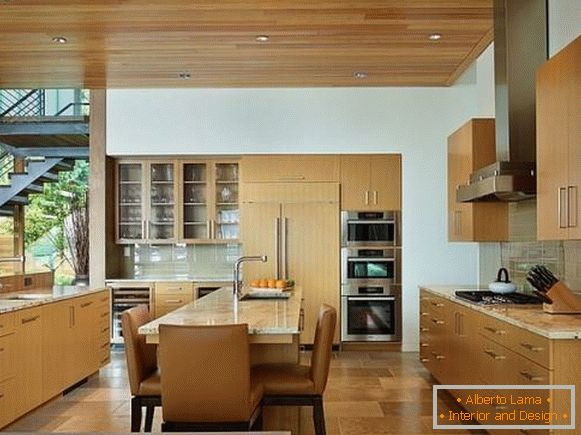 Kitchen design in a dream house