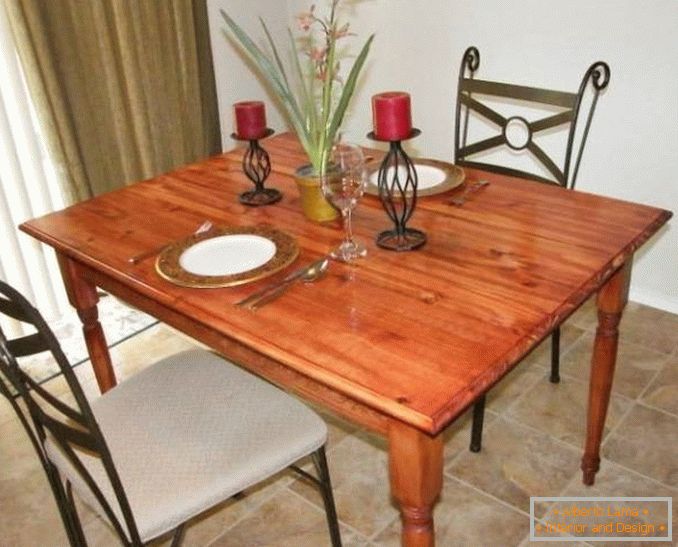 Dining table from cherry