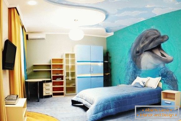 Photo wallpapers for a bedroom teen girls with animals