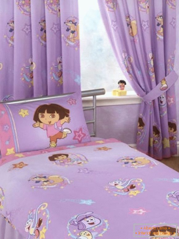 Design of curtains in a children's room photo 4