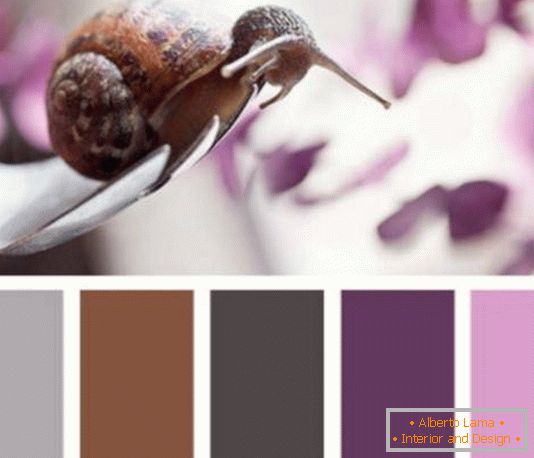 Luxurious purple palette