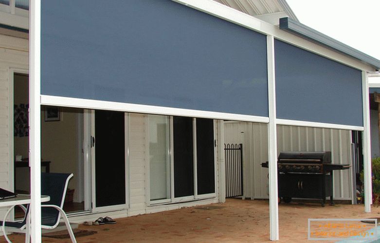 Rolling awnings