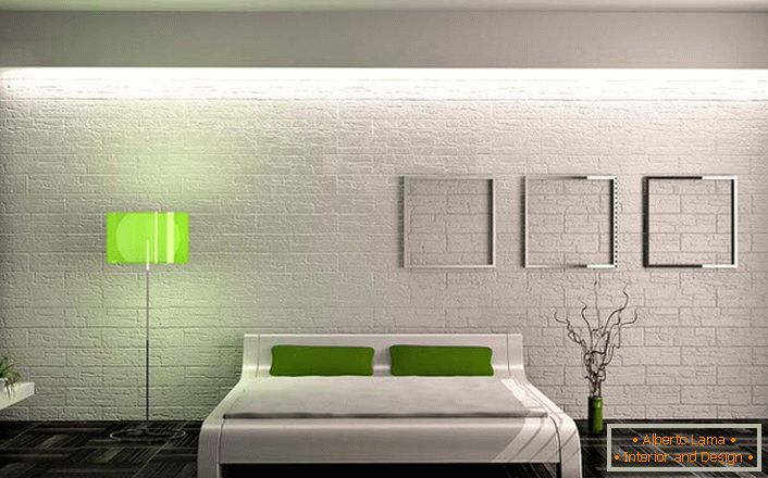 Bedroom in minimalist style - это минимум мебели и декоративных элементов. Не перегруженный интерьер оставляет спальню светлой и просторной.
