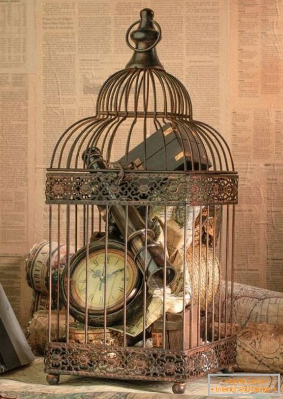 Bird cage as a home decor