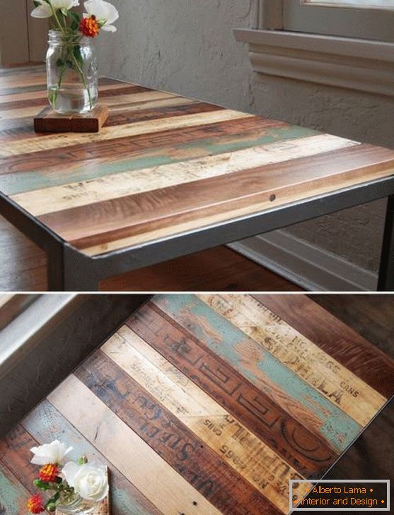 Vintage table with your own hands