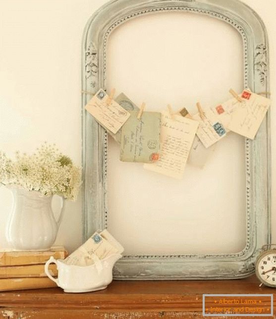 Vintage frame as decor