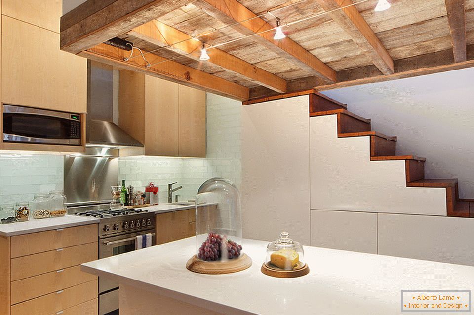 Kitchen of a small apartment in Manhattan