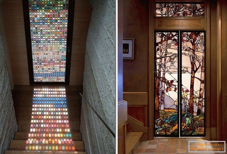 Stained glass in a private house
