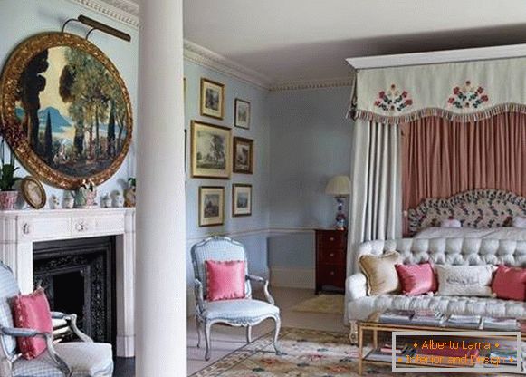 Bedroom design in an old country house