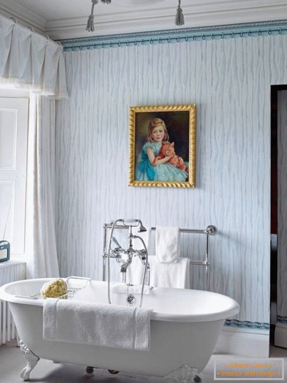 Interior design of a country house - bathroom