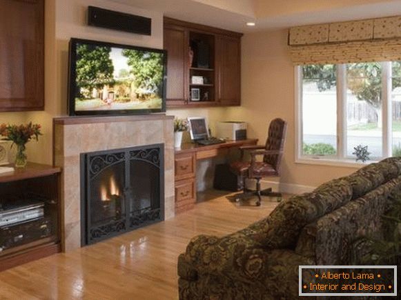 Built-in wardrobes and cabinets in the living room